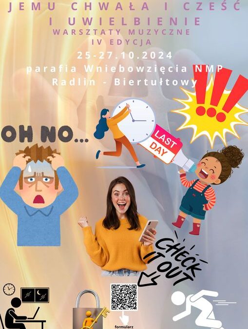 Warsztaty muzyczne – 25 – 27 października 2024 r.