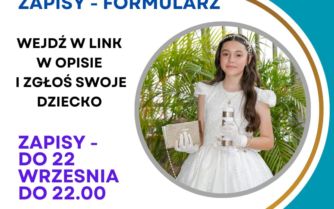I Komunia Święta – zapisy na 2026